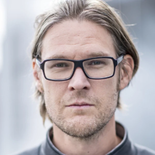 Portrait of media artist, curator, and professor Jürgen Hagler